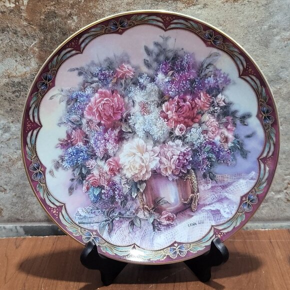 Bradford Exchange 1993 Lena Liu Flower Fairies Magic Makers Collector Plate #182 - Picture 6 of 11